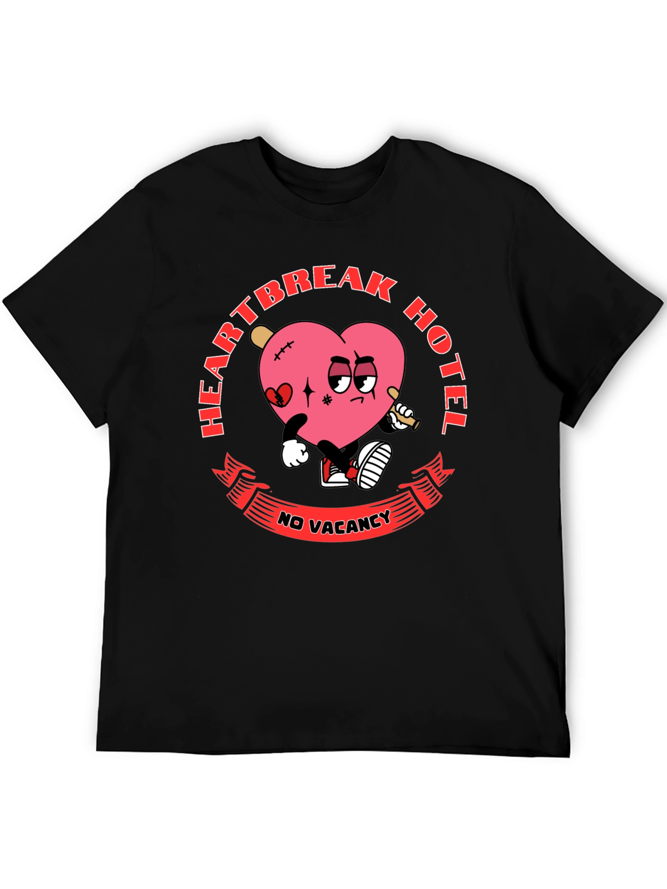 Heartbreak Hotel T-Shirt: No Vacancy Funny Graphic Tee