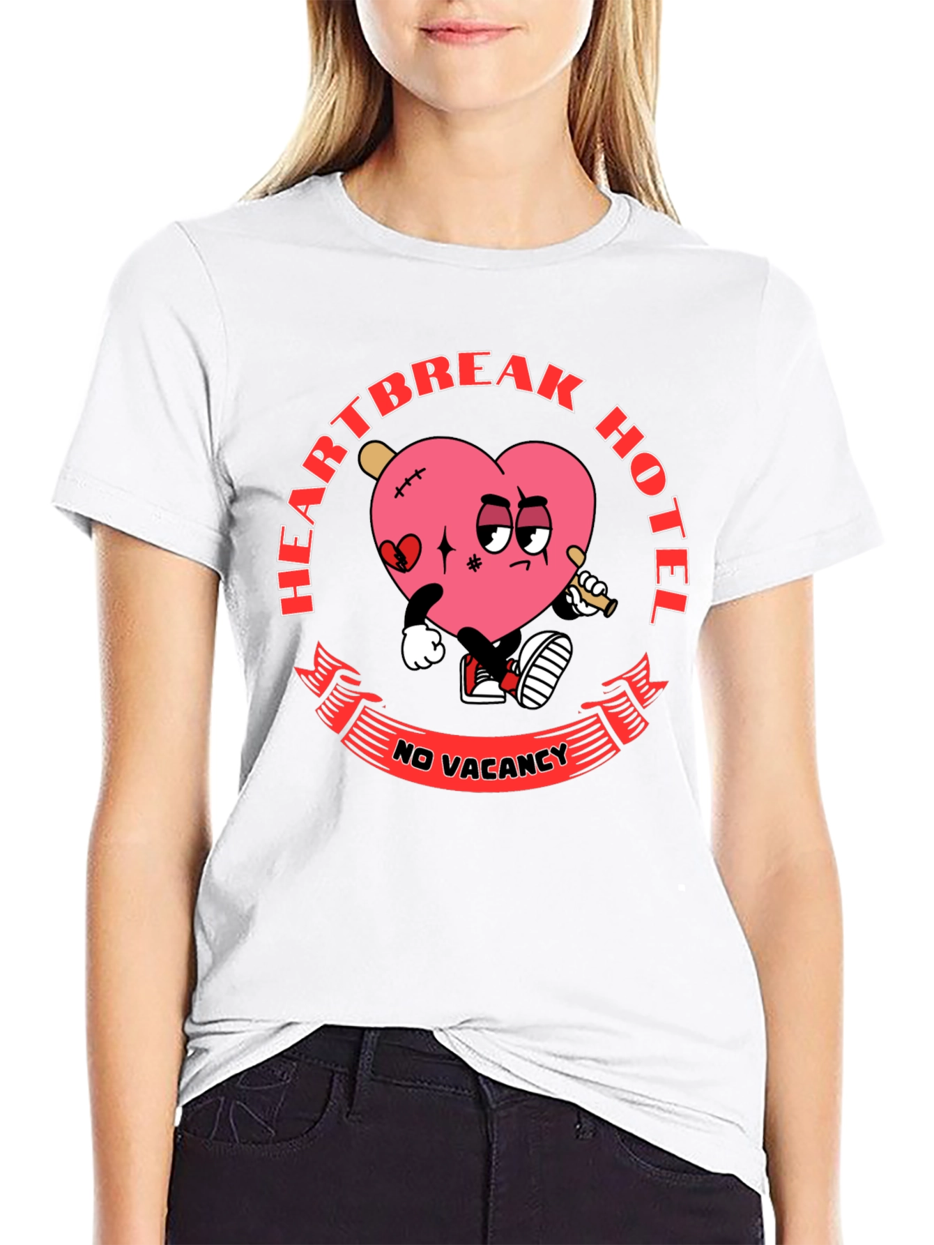 Heartbreak Hotel T-Shirt: No Vacancy Funny Graphic Tee