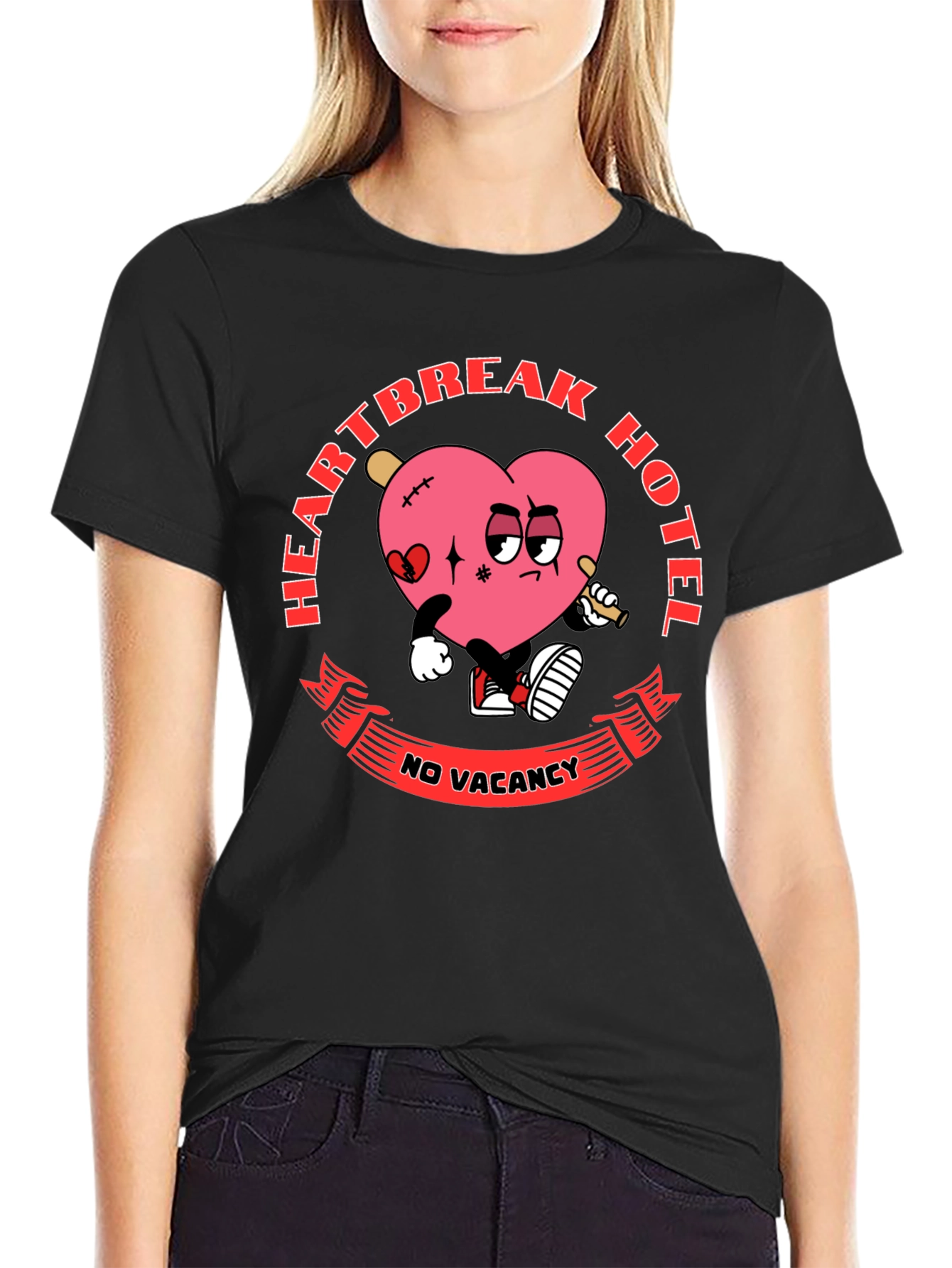 Heartbreak Hotel T-Shirt: No Vacancy Funny Graphic Tee