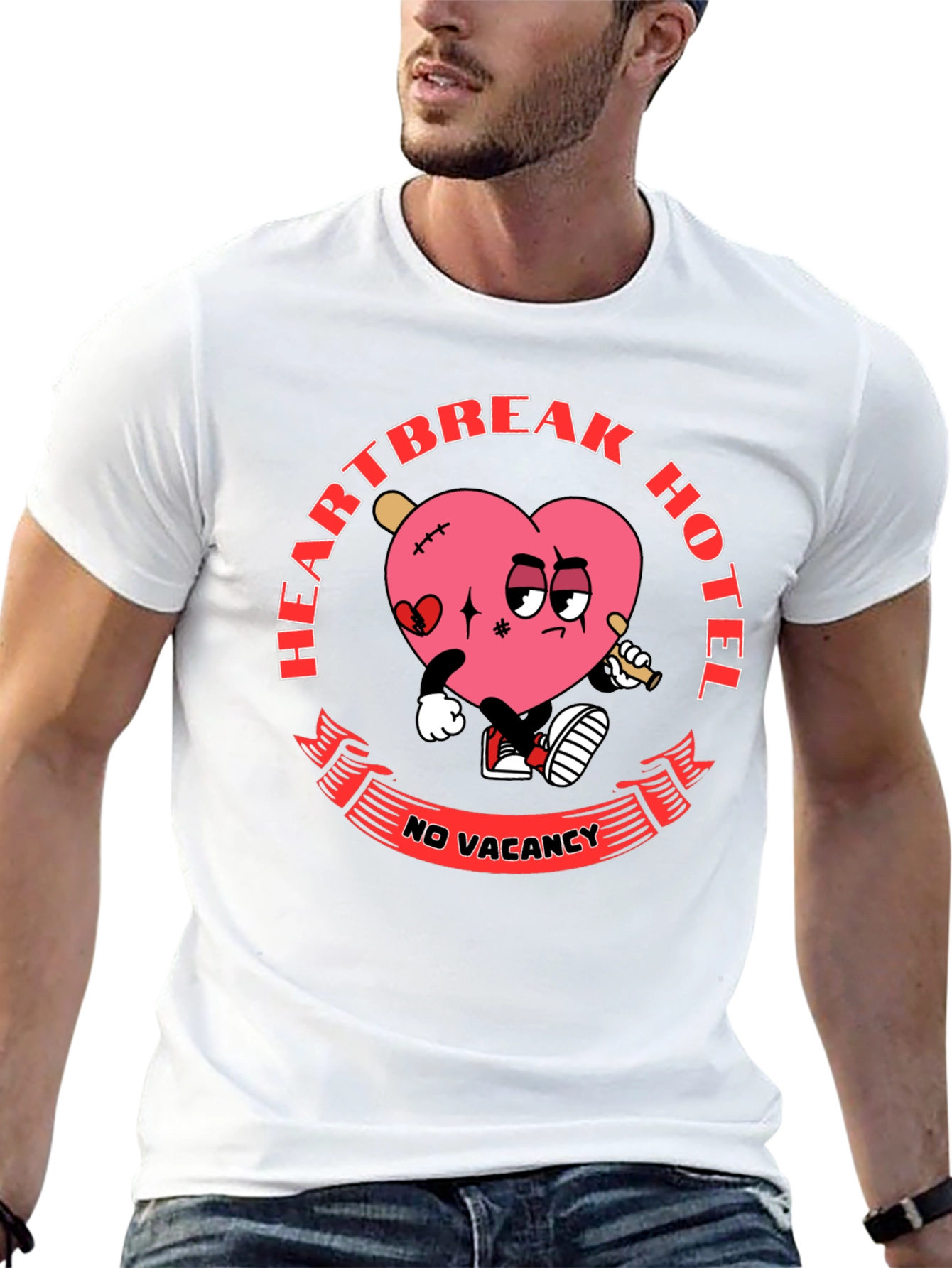 Heartbreak Hotel T-Shirt: No Vacancy Funny Graphic Tee
