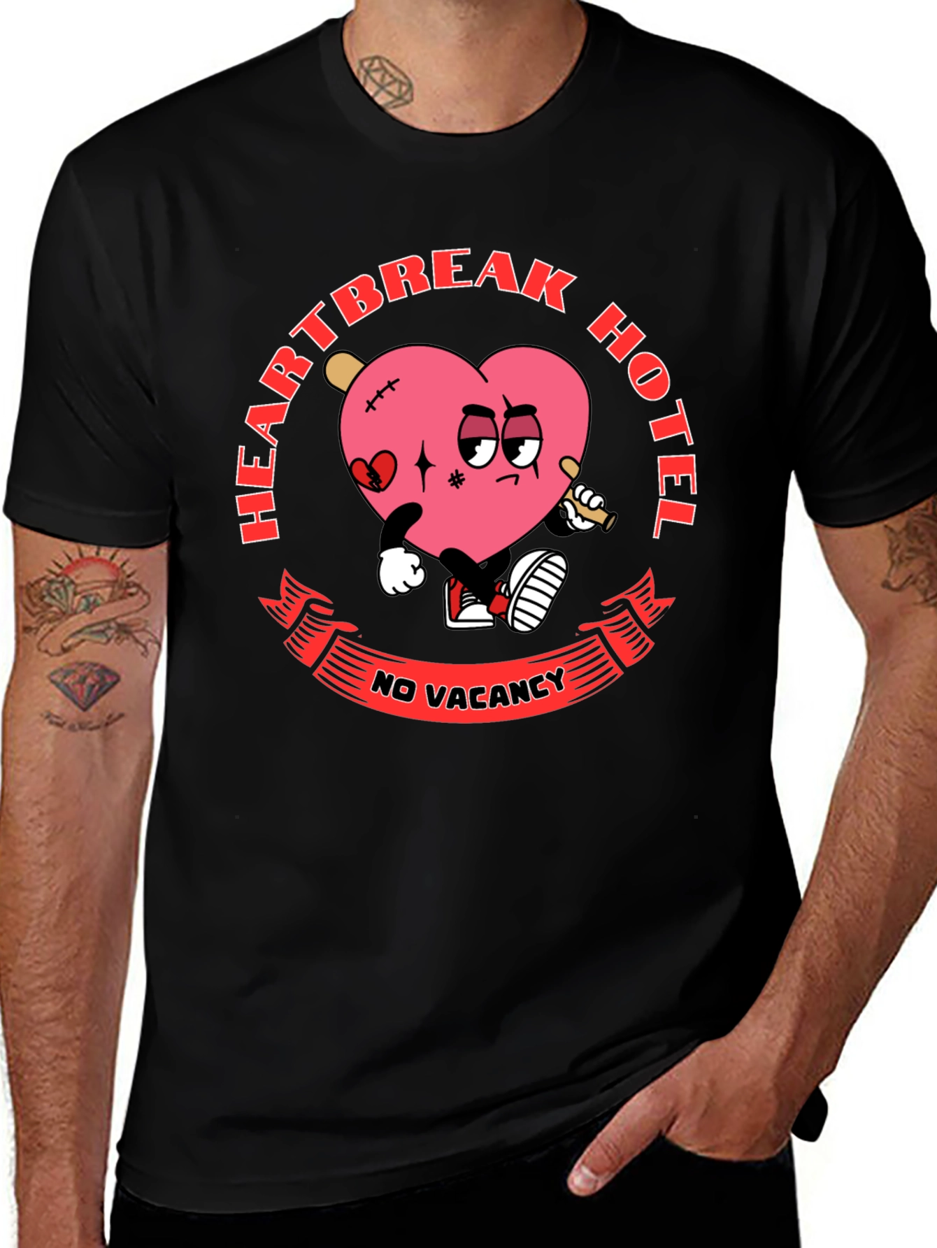 Heartbreak Hotel T-Shirt: No Vacancy Funny Graphic Tee