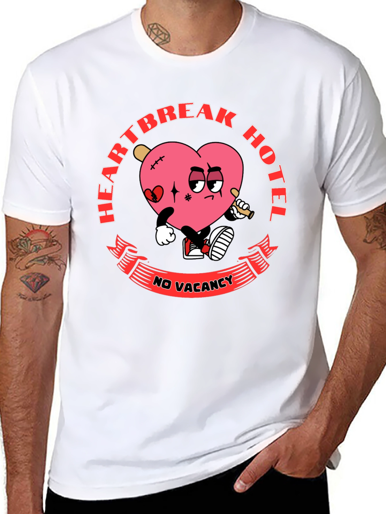 Heartbreak Hotel T-Shirt: No Vacancy Funny Graphic Tee