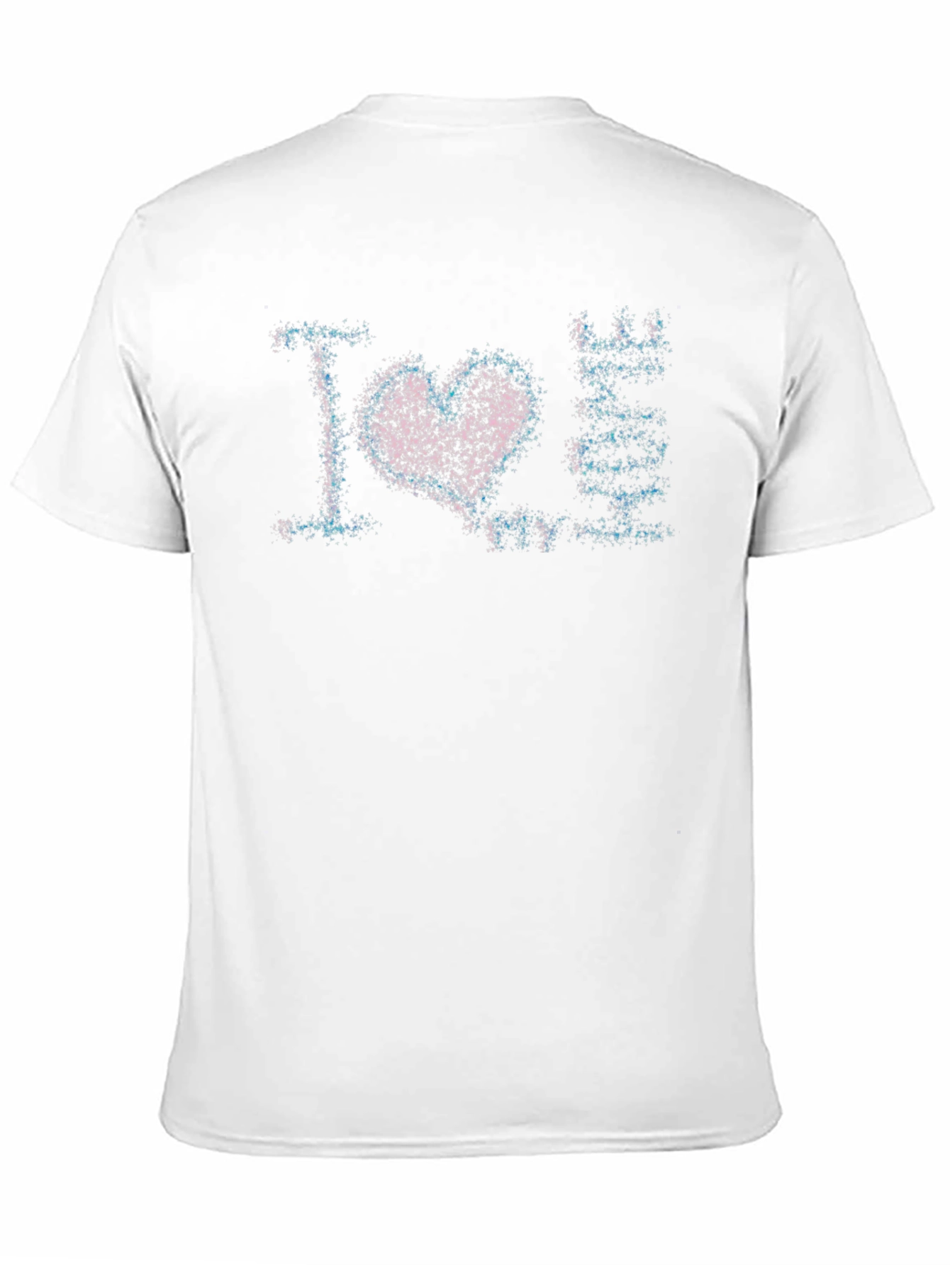 I Love Anime Graphic Print Black T-Shirt
