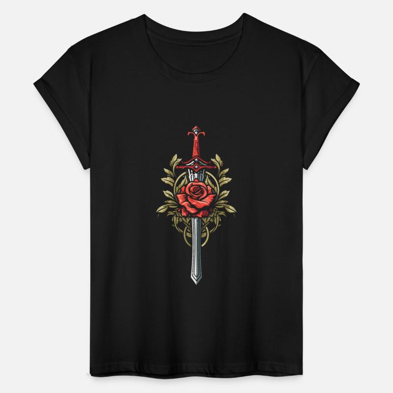 Red Rose Goth Sword