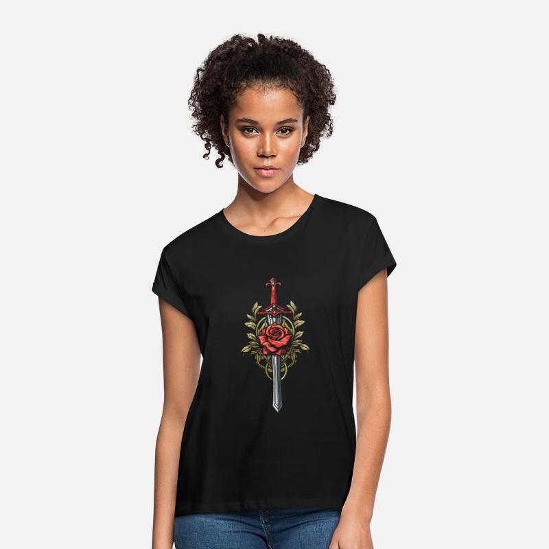 Red Rose Goth Sword