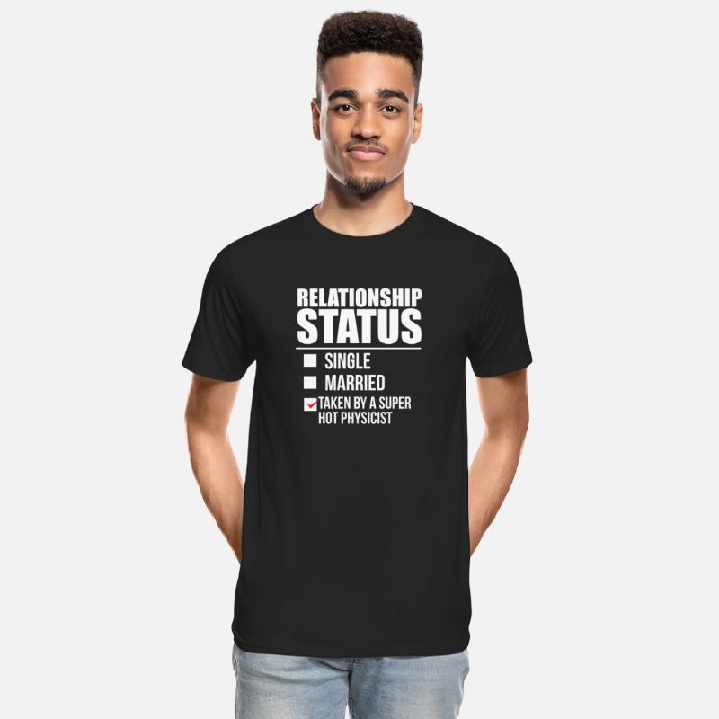 Relationship status taken by super hot Physicist