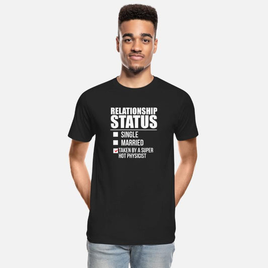 Relationship status taken by super hot Physicist