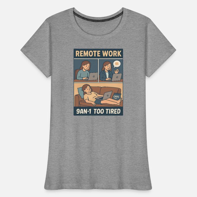 Remote Work Exhaustion Illustration