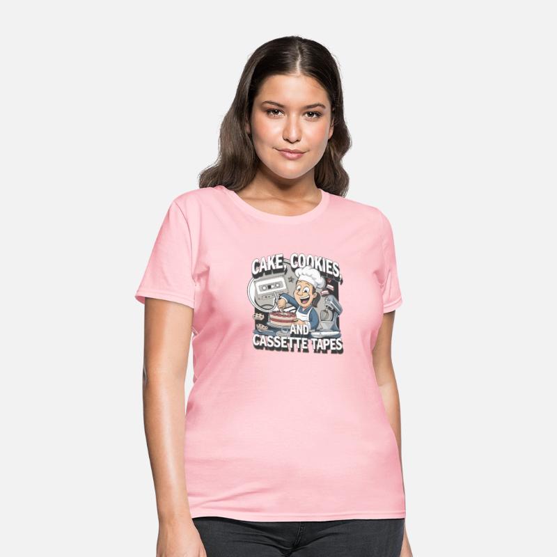 Retro Baking Fun Cake Cookies Cassette Tape