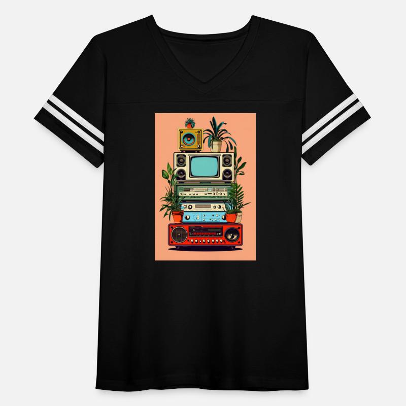 Retro Music Studio Illustration