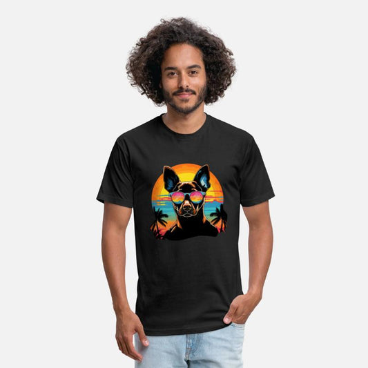 Retro Wave Basenji Dog Shirt