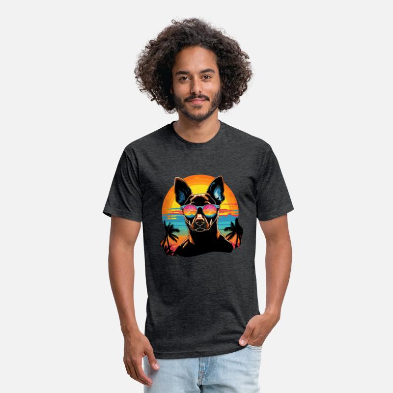 Retro Wave Basenji Dog Shirt