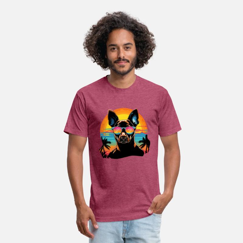 Retro Wave Basenji Dog Shirt