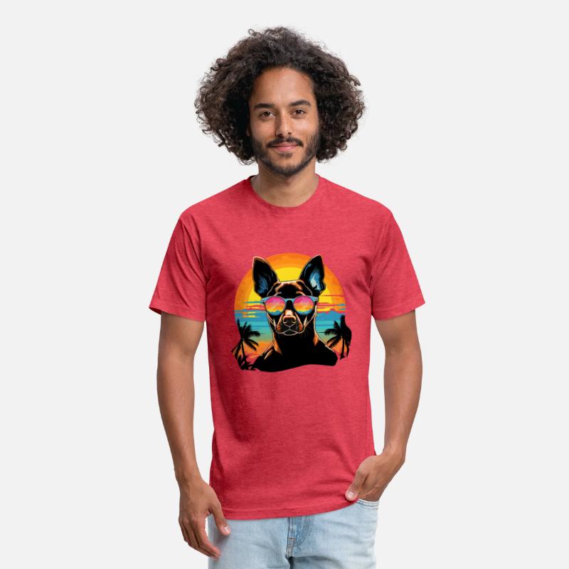 Retro Wave Basenji Dog Shirt