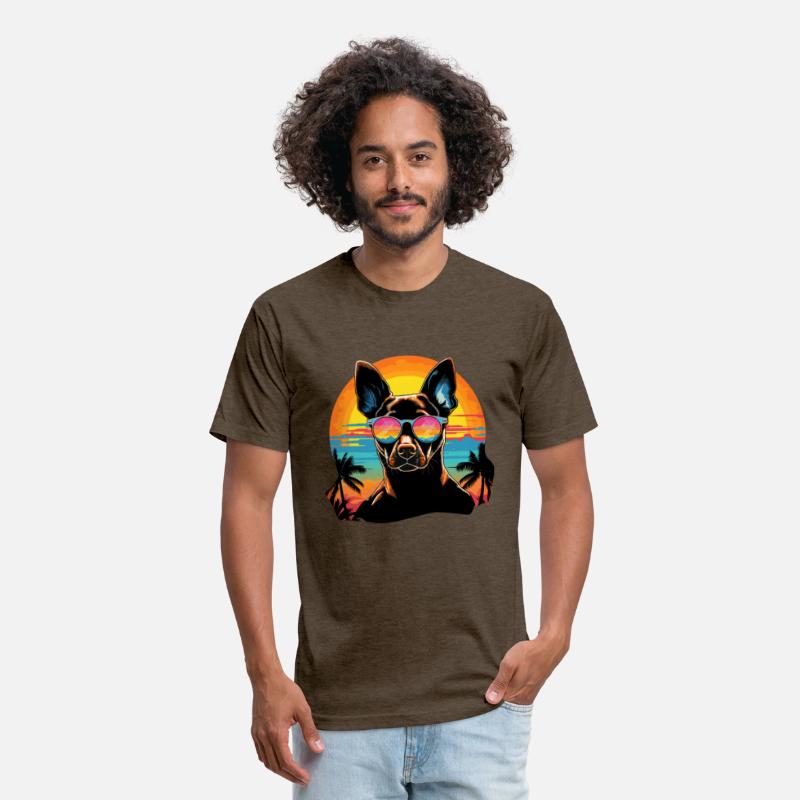 Retro Wave Basenji Dog Shirt