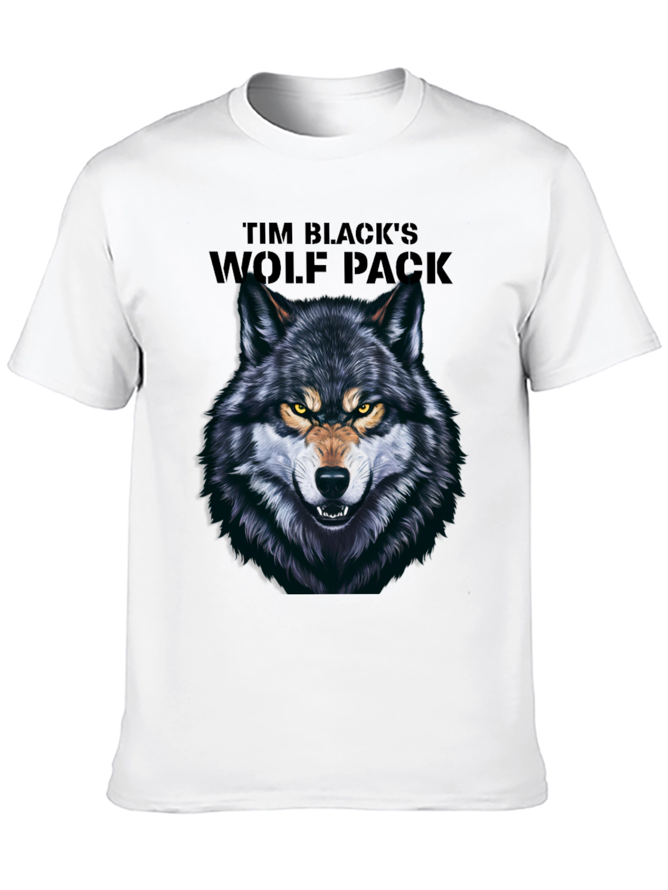 Tim Blacks Wolf Pack Black Graphic T-Shirt