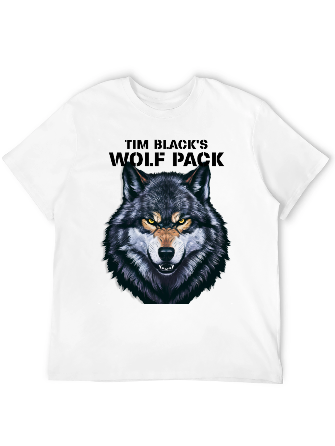 Tim Blacks Wolf Pack Black Graphic T-Shirt