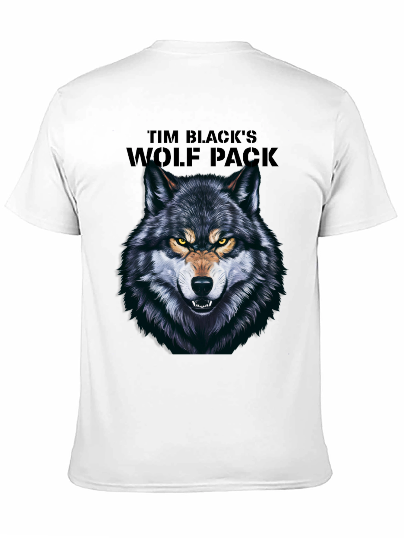 Tim Blacks Wolf Pack Black Graphic T-Shirt