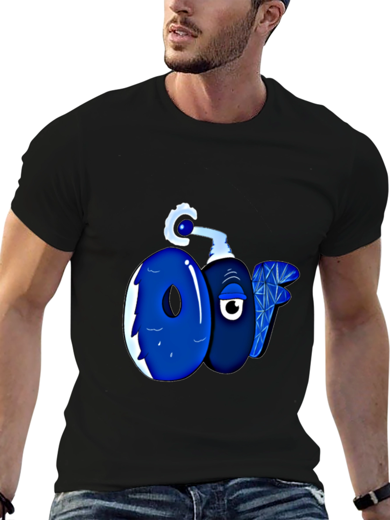 OOF Graphic Print Black T-Shirt