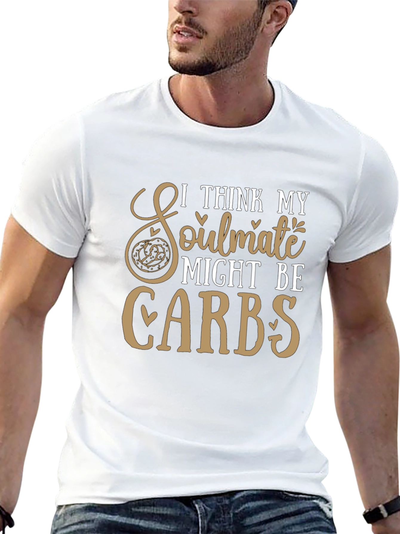Funny Carbs Lover T-Shirt - Soulmate Design