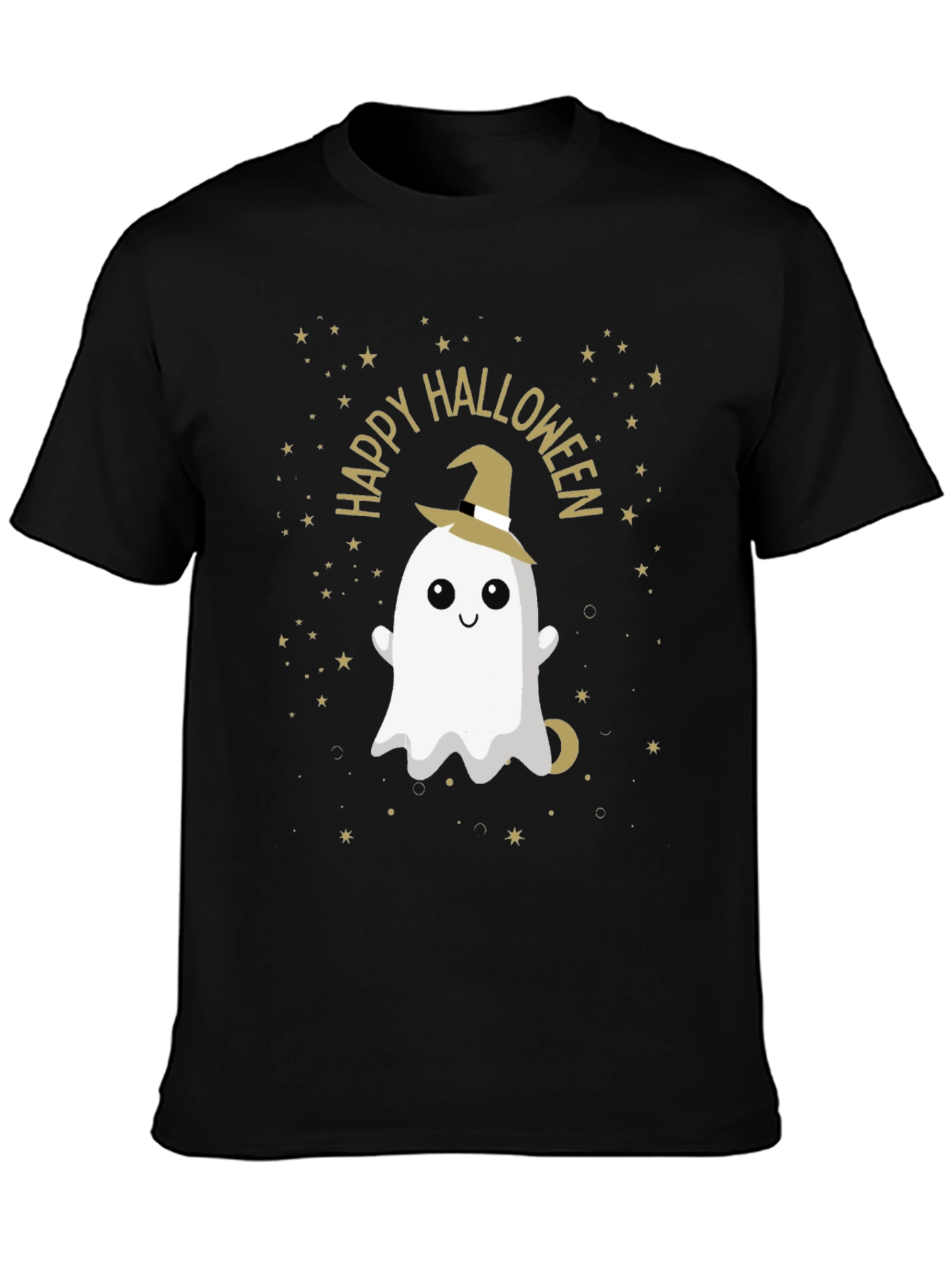 Happy Halloween Ghost Graphic T-Shirt
