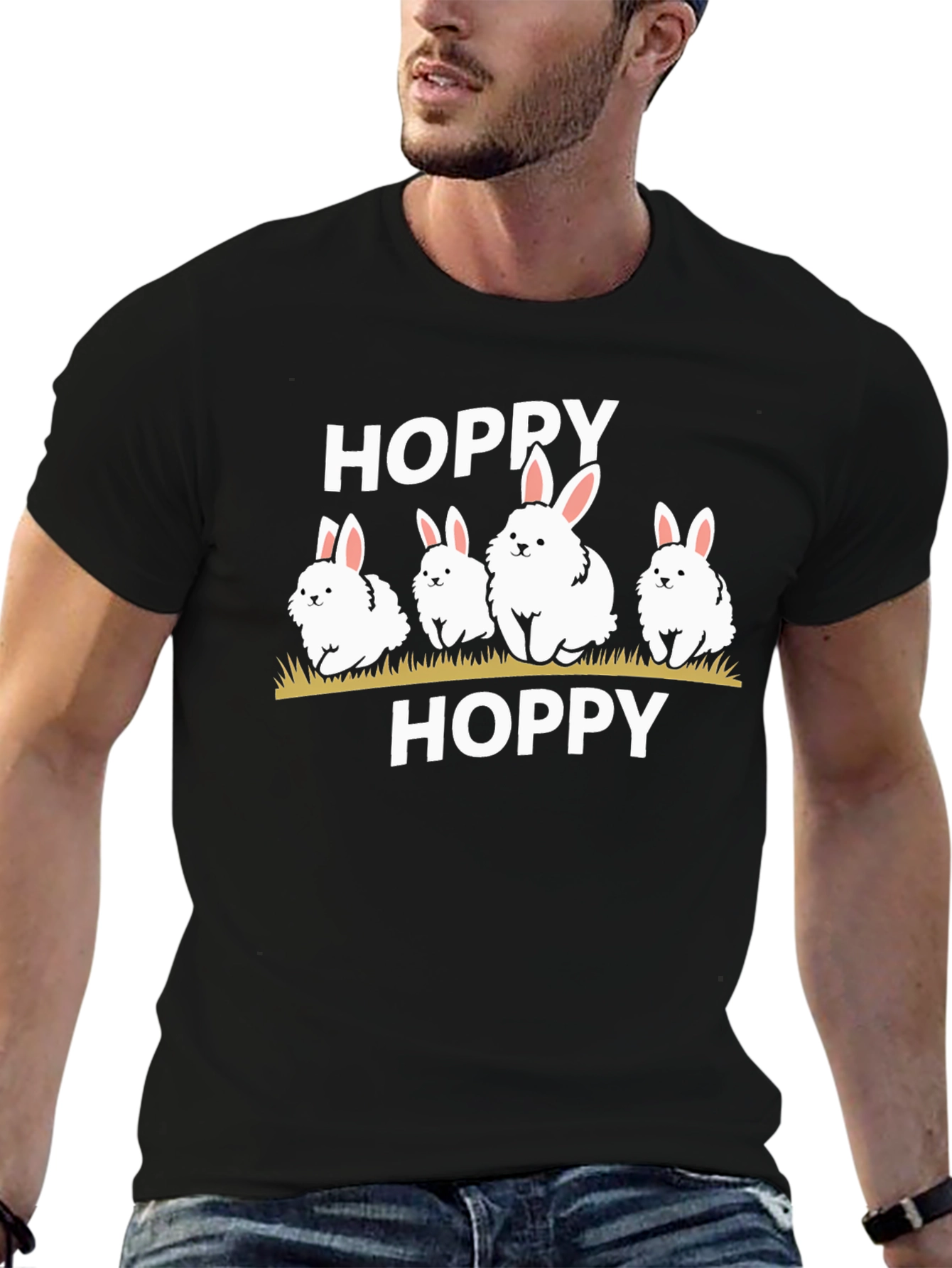 Hoppy Easter Bunny T-Shirt - Cute Rabbit Tee
