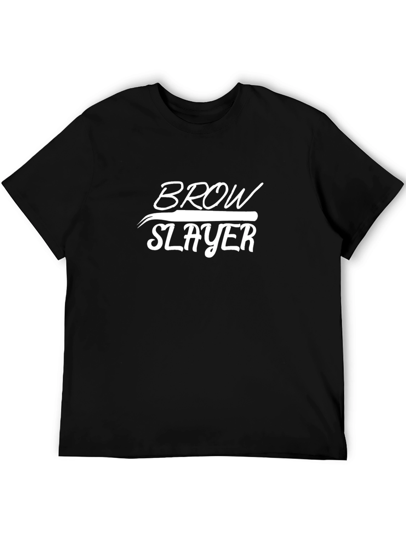 Brow Slayer T-Shirt - Black Graphic Tee