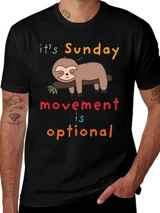 Funny Sloth Sunday T-Shirt - Relax Day Mode