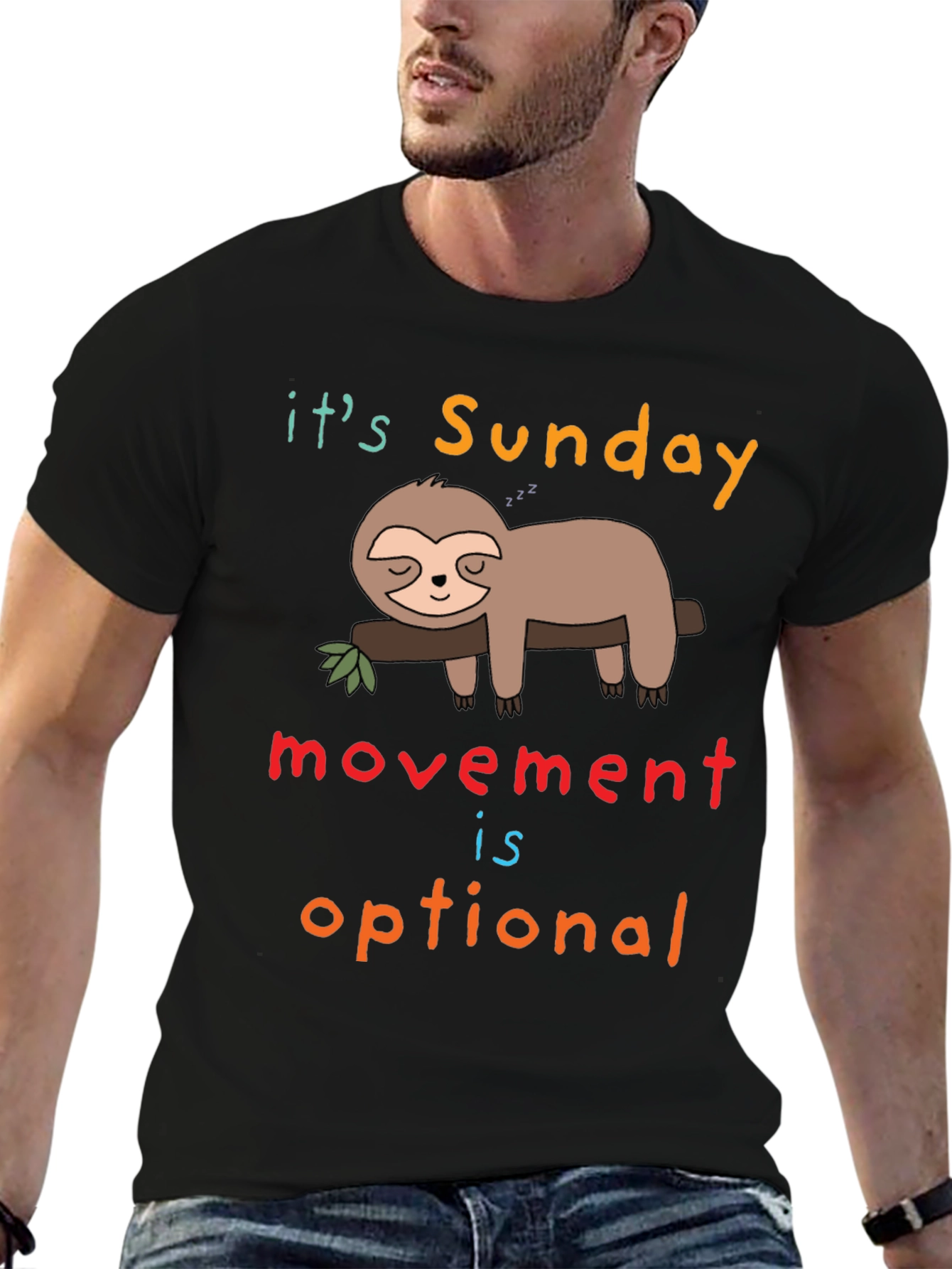 Funny Sloth Sunday T-Shirt - Relax Day Mode