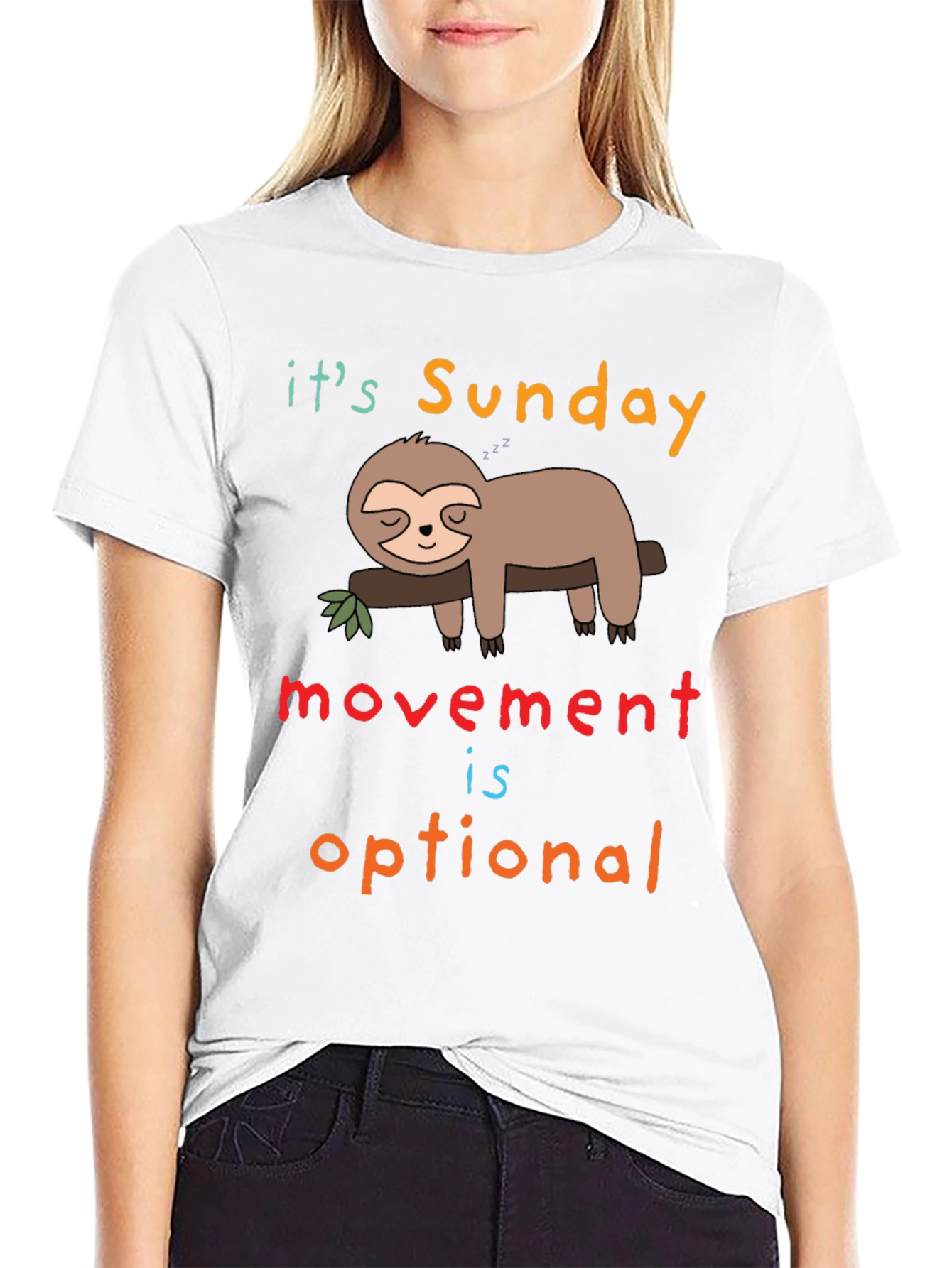 Funny Sloth Sunday T-Shirt - Relax Day Mode