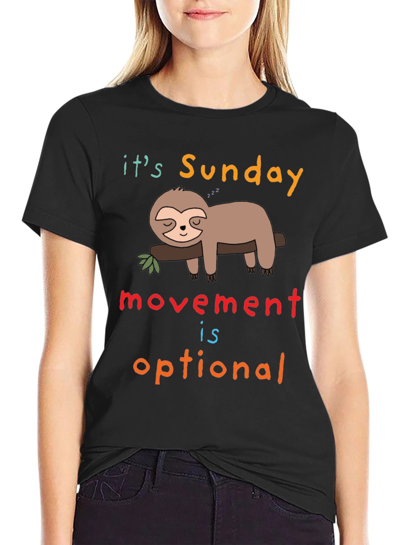 Funny Sloth Sunday T-Shirt - Relax Day Mode