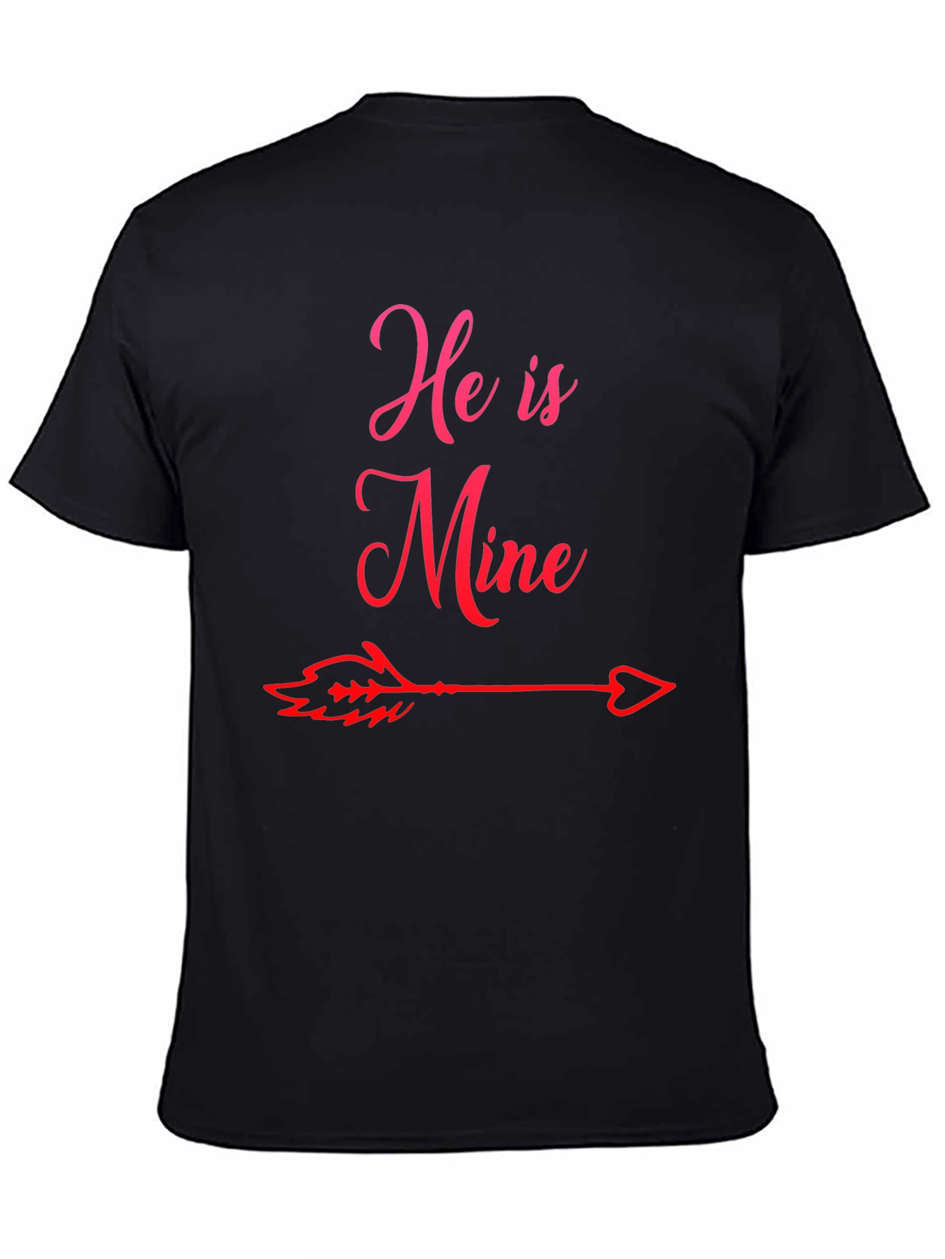 He is Mine Graphic Tee - Couples Matching Shirt