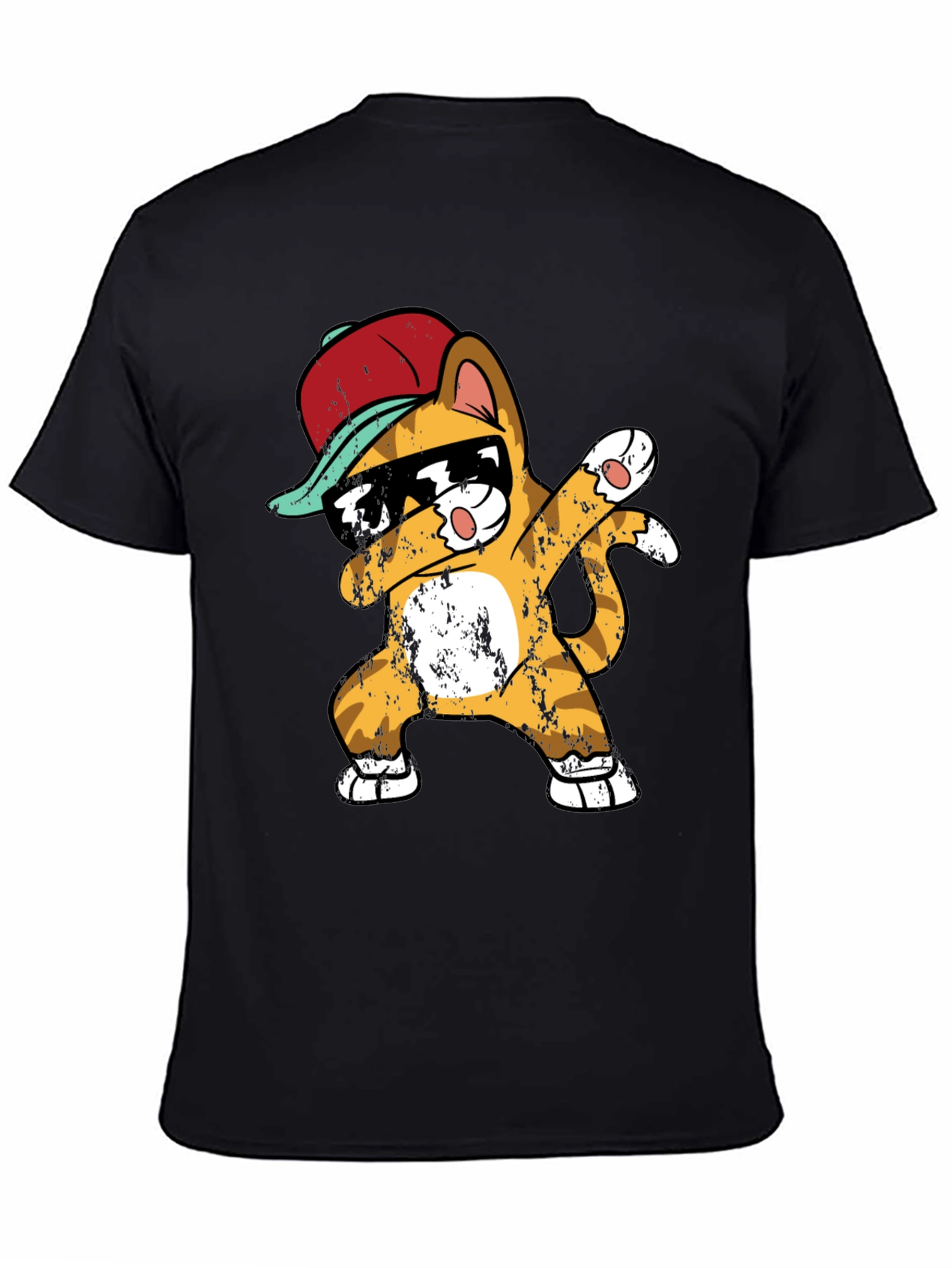 Cool Cat Dab T-Shirt - Mens Black Tee