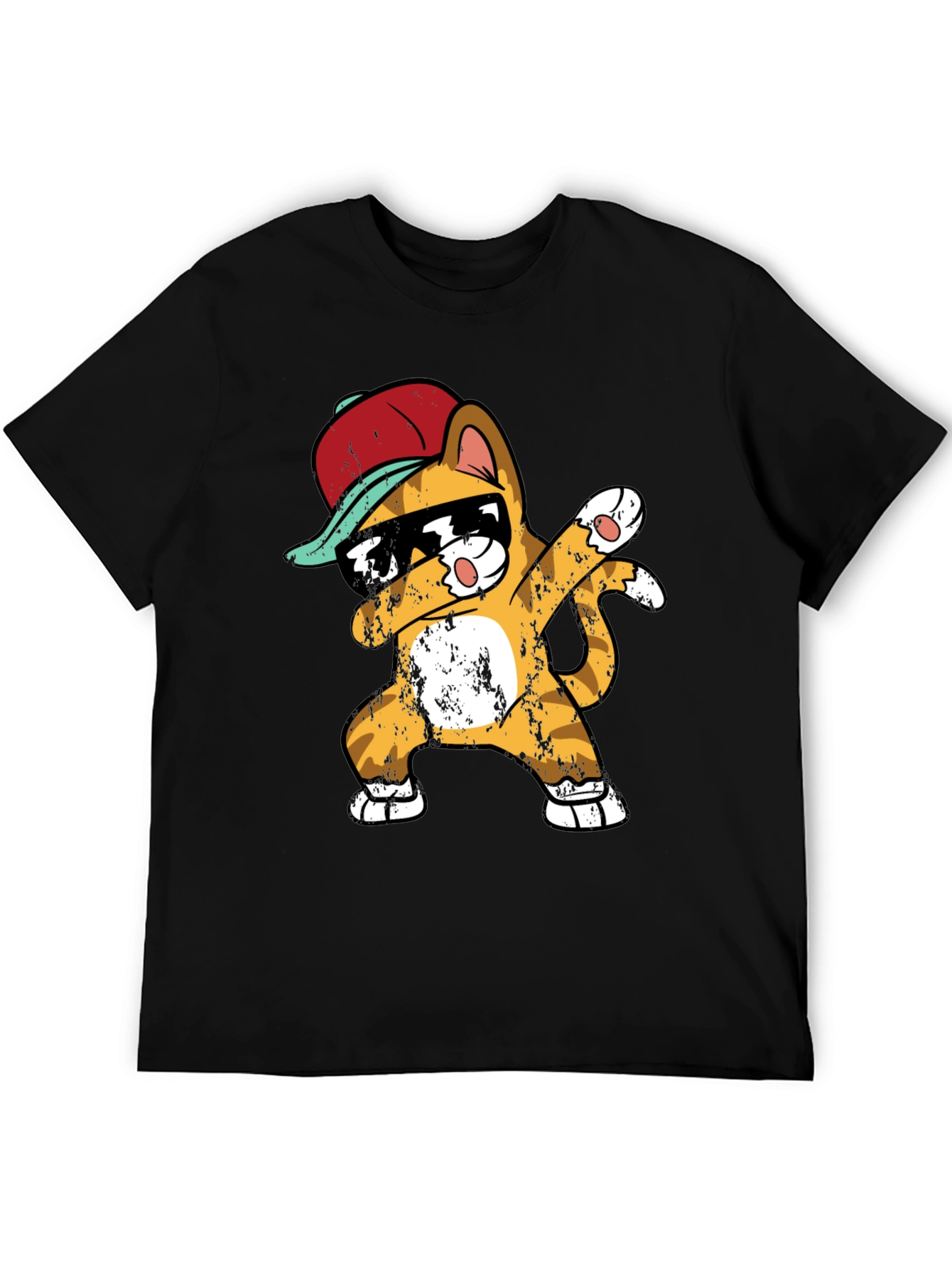 Cool Cat Dab T-Shirt - Mens Black Tee