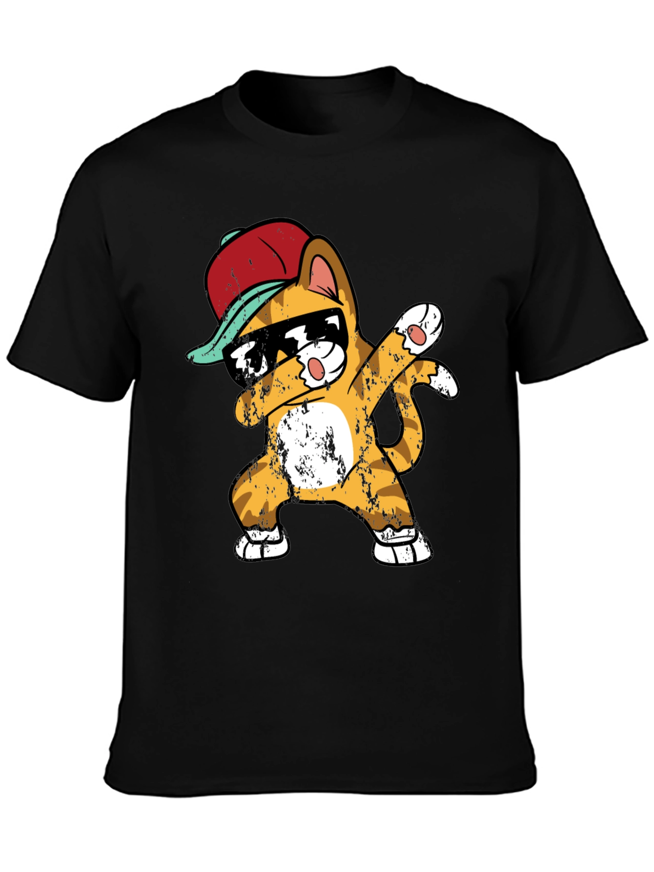 Cool Cat Dab T-Shirt - Mens Black Tee
