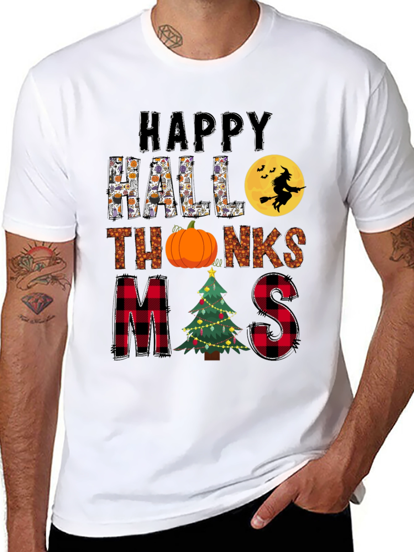 Happy HalloThanksMas T-Shirt