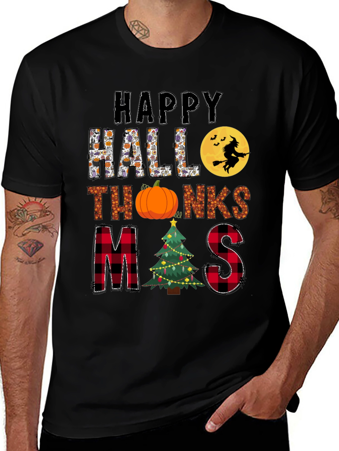 Happy HalloThanksMas T-Shirt