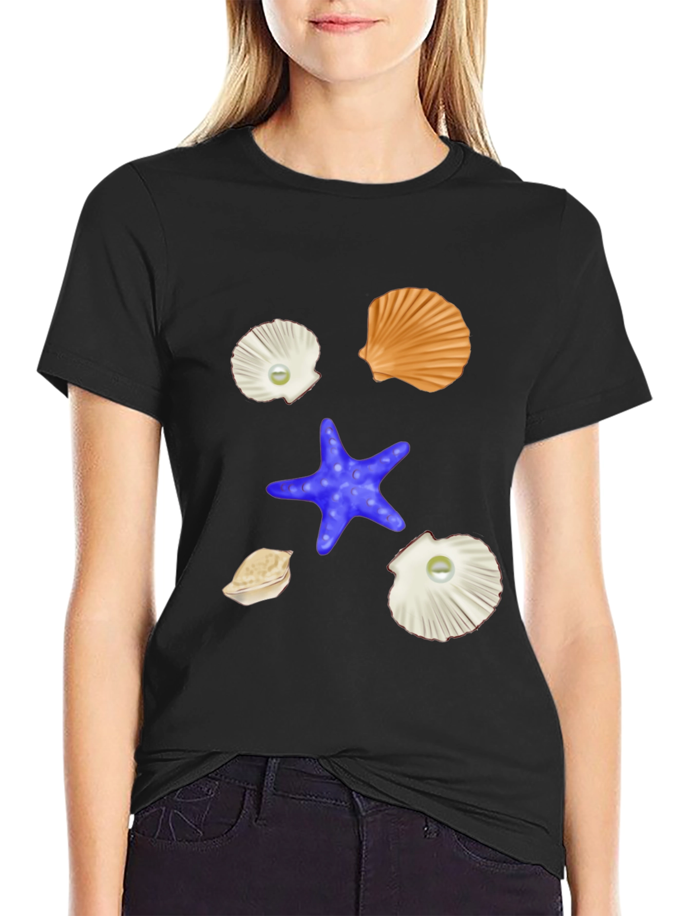 Seashell Starfish Graphic Tee