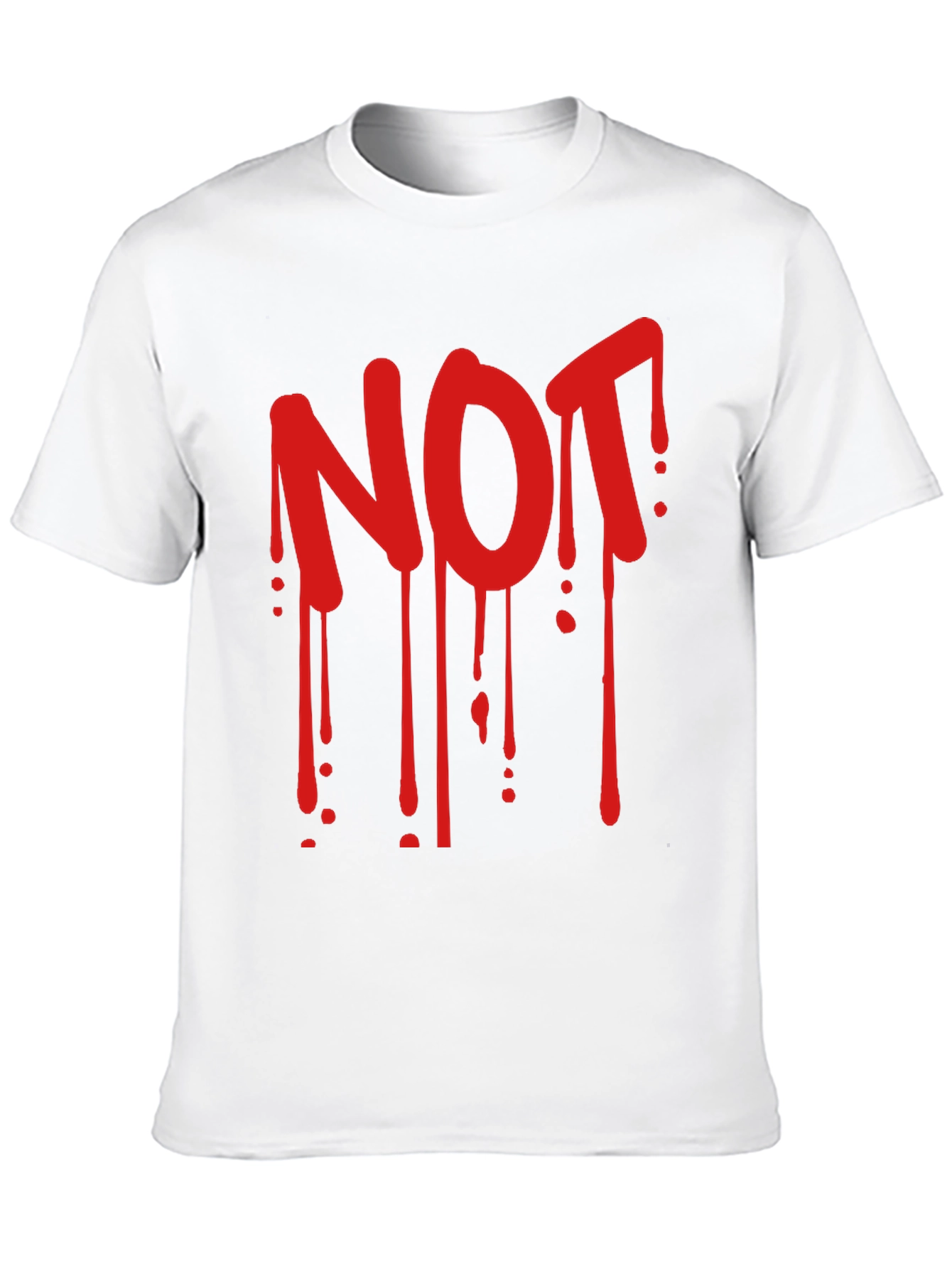 Mens Black Graphic Tee - NOT Drip Design