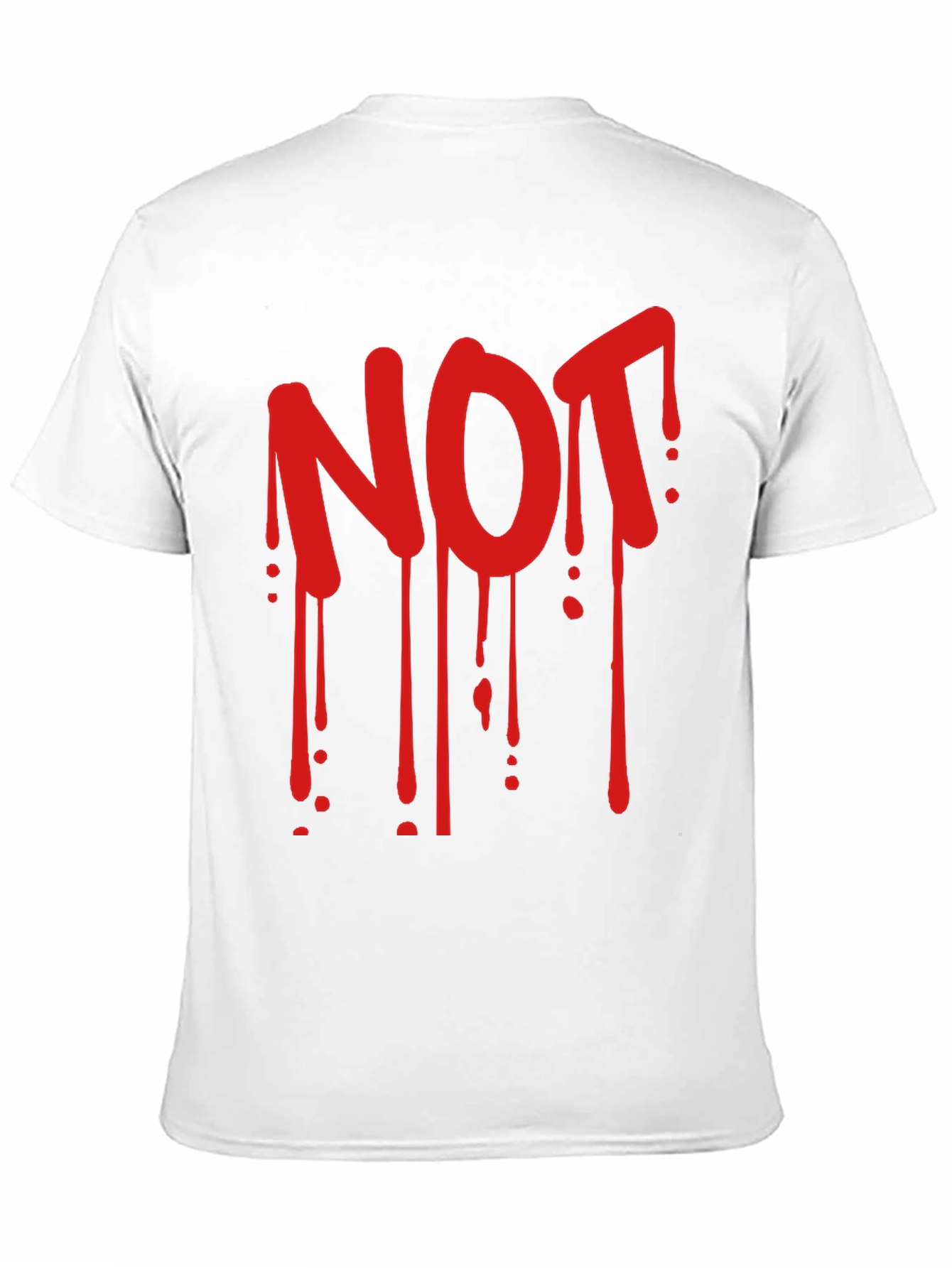 Mens Black Graphic Tee - NOT Drip Design