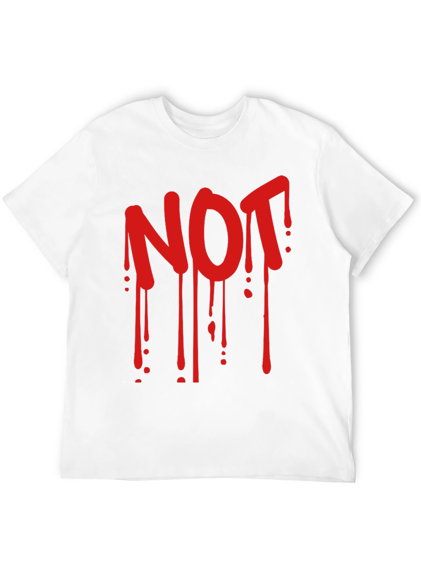 Mens Black Graphic Tee - NOT Drip Design