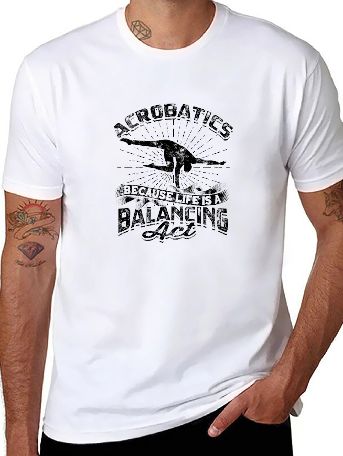 Acrobatics Balancing Act Graphic Tee