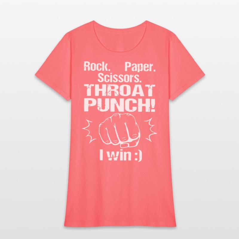 rock paper scissors throat punch I win rock