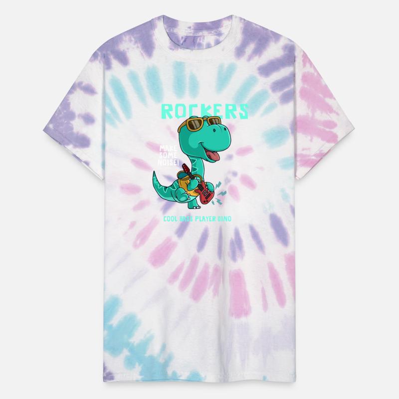 ROCKERS MAKE SOME NOISE COOL BASS PLAYER DINO