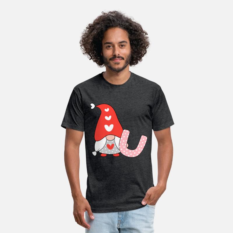 Romantic gnome with lucky horseshoe