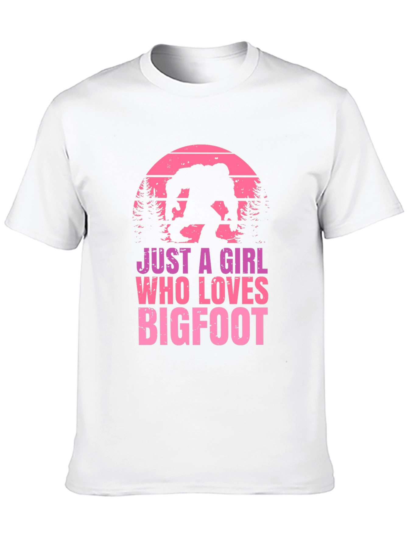 Just A Girl Who Loves Bigfoot T-Shirt