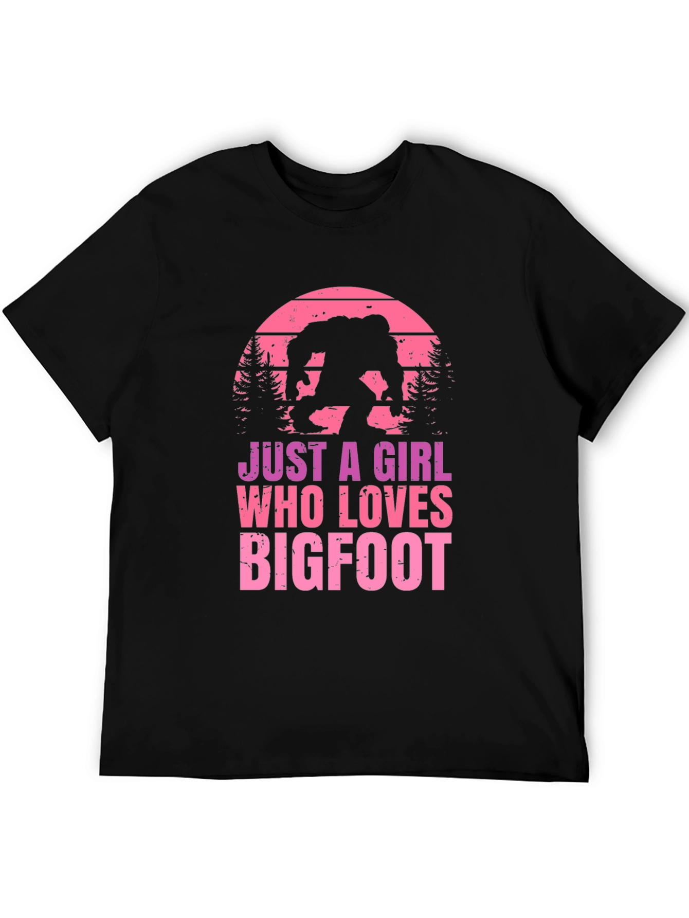 Just A Girl Who Loves Bigfoot T-Shirt