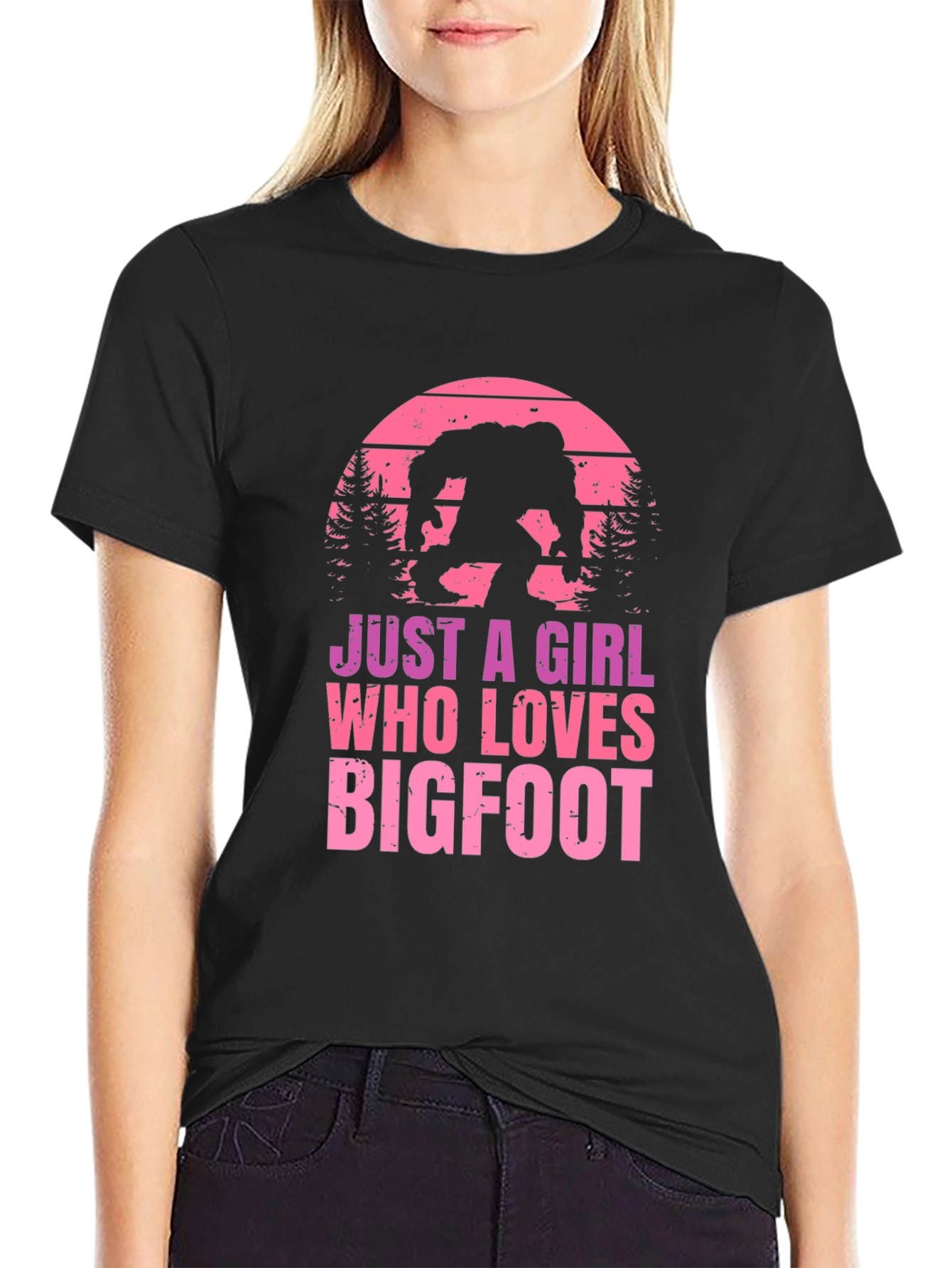 Just A Girl Who Loves Bigfoot T-Shirt