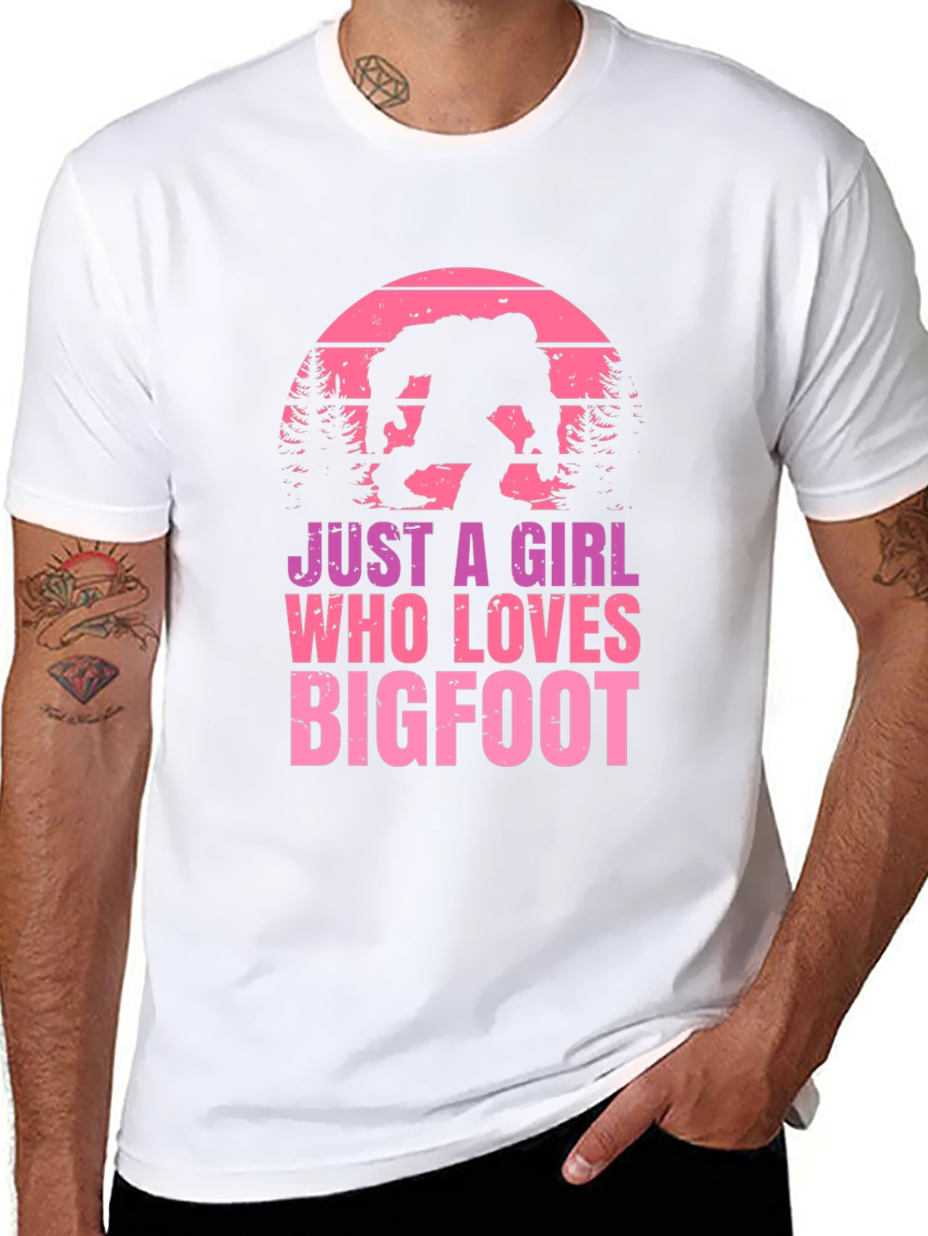 Just A Girl Who Loves Bigfoot T-Shirt