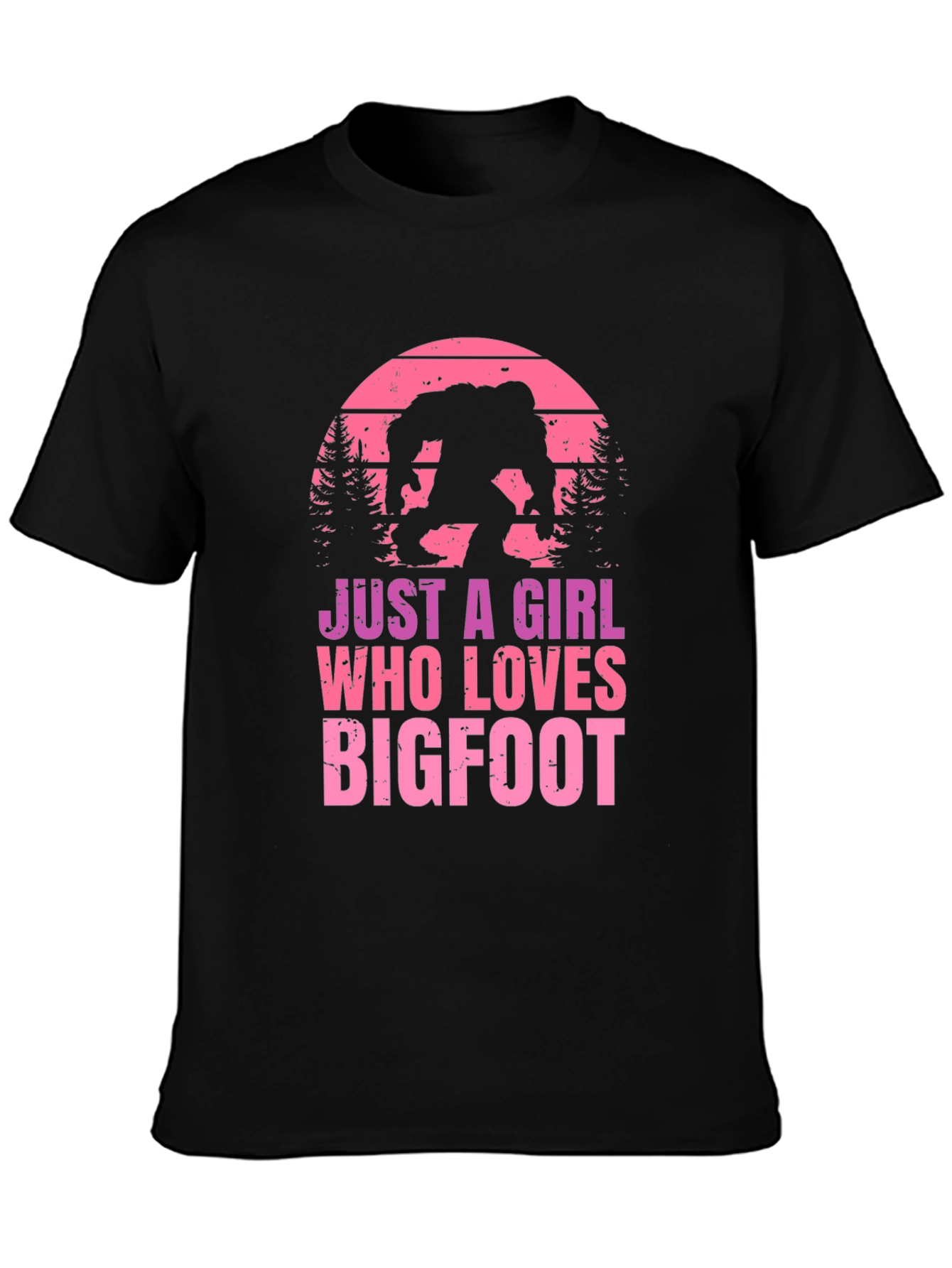 Just A Girl Who Loves Bigfoot T-Shirt